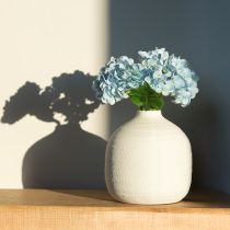 Artikel Künstliche Hortensie Blau 34 cm Set mit 3 Stielen