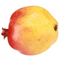 Artikel Künstlicher Granatapfel aus Kunststoff 9×11 cm Rot-Gelb für Dekoration