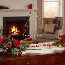 Artikel LED-Weihnachtsbaum aus Metall 47 cm batteriebeleuchtet für Innen