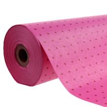 Manschettenpapier 25cm 100m Pünktchen Pink
