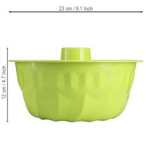 Artikel Metall Deko Kuchenform Ø23cm H12cm Apfelgrün für kreative Arrangements