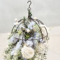 Artikel Metallkrone zum Hängen Rostbraun Ø31cm H31cm