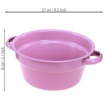 Artikel Metallschale Ø17cm 4-teilig, Frühlingsfarben, für Deko und Gestecke