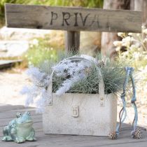 Artikel Metalltasche moderne Wohlfühl Atmosphäre für Innenbereich und Außenbereich 28cm