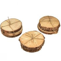 Artikel Mini Holz Baumscheiben Deko mit Rinde 8-9cm 9 Stk