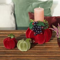 Artikel Mini-Kürbis Deko beflockt – Sortiert in Herbstfarben 9,5cm 3 St