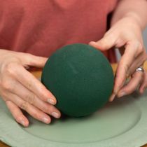 Artikel Steckschaum-Kugeln Grün Ø12 cm aus Nasssteckschaum, Set mit 5 Stück für floristische Dekoration