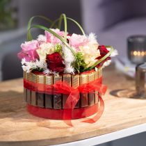 Artikel Organzaband mit Webkante Band Organza Stoff 15mm 50m Rot