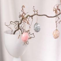 Artikel Osterei-Anhänger aus Kunststoff 6cm, Set, Pastellfarben, Osterdekoration