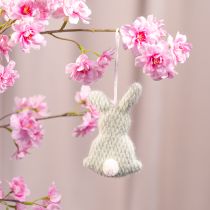 Artikel Osterhasen-Hänger aus Textil, 13 cm, Pastellfarben, Frühlingsdekoration Innenräume, 3er-Set