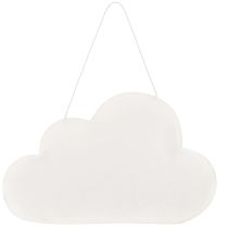 Artikel Papierdekoration Wolke 7 zum Hängen 35 cm x 22 cm Weiss mit Goldaufdruck 2 Stück