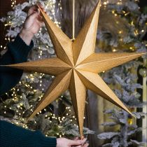 Artikel Goldener Papierstern Weihnachtsdekoration 60 cm