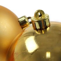 Artikel Weihnachtskugeln Kunststoff Gold Ø10cm 4er-Set