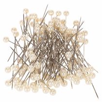 Artikel Perlkopfnadeln Metall Kunststoff Ø6mm 65mm Champagner für Floristik
