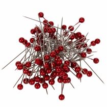 Artikel Perlkopfnadeln Rot Kunststoff Ø6mm 65mm für Floristik und Dekoration