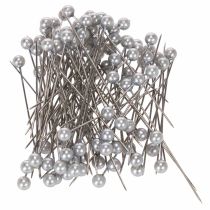 Artikel Perlkopfnadeln aus Metall und Kunststoff Ø6mm 65mm Silber für Floristik und Bastelarbeiten