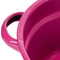 Artikel Pflanzschale Metall 17cm Bunt 3er-Set mit Henkeln für Innen- und Aussenbereich