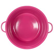 Artikel Pflanzschale aus Blech mit Henkeln 25 cm 3er Set Frühlingsfarben