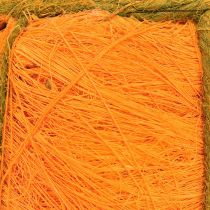Artikel Pflanztopf aus Sisal in Kürbis-Optik Ø21xH12 cm Orange/Gelbgrün mit Folie für Herbstdekoration