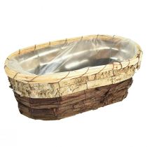 Artikel Pflanzwannen-Set Holz 3-farbig, mit Folie, 3 Grössen (29,5/25/23cm), Naturfarben