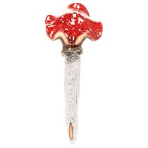 Artikel Pilz-Stecker Dekofigur Mädchen und Junge Fliegenpilz 13 cm Keramik Rot 2er-Set