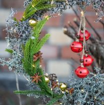 Artikel Schellen Hänger Weihnachtsglöckchen Rot 28cm 2er-Set