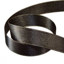 Artikel Schwarzes Band Gold Schimmer Schmuckband 25mm 20m
