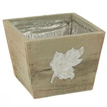 Artikel Pflanzkasten Holz Shabby Chic Holzkiste Grau 11×14,5×14cm