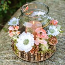 Artikel Skabiose Kunstblume Weiß Gartenblume H64cm Bund mit 3St