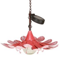 Artikel Solar Gartenleuchte Metall Rosa mit LED Ø30cm
