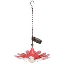 Artikel Solar Gartenleuchte Metall Rosa mit LED Ø30cm