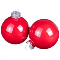 Artikel Weihnachtskugeln Rot Baumkugeln Glas Glanz Ø6cm 24 St