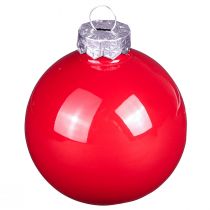Artikel Weihnachtskugeln Rot Baumkugeln Glas Glanz Ø6cm 24 St