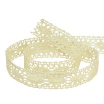 Artikel Spitzenband Häkelband aus Baumwolle Creme 18mm x 20m Dekoband für Bastel- und Dekoideen