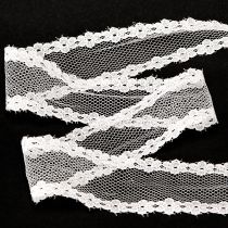 Artikel Spitzenband Dekoband 100% Polyester Weiss 28mm x 20m Hochzeit