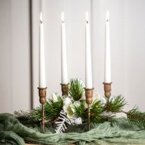 Artikel Spitzkerzen 250/23 12St. weiss