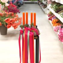 Artikel Stabkerzen durchgefärbt Orange 34mm x 240mm 4 St