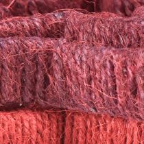 Artikel Sterne zum Stellen Weihnachtsdeko Jute Rot und Bordeaux 13/18cm 4-teilig