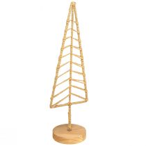 Artikel Tannenbaum Deko Aufsteller Metall Holz Natur H39cm 2St