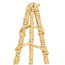 Artikel Tannenbaum Deko mit Sockel Holz Metall Natur 18x12x51cm