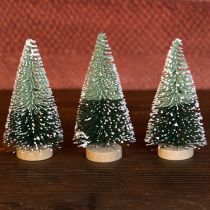Artikel Mini Tannenbaum künstlich mit Schnee 10 cm 6er-Set
