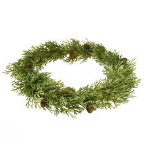 Artikel Tannenkranz künstlich mit Zapfen Ø36 cm Grün für weihnachtliche Dekoration