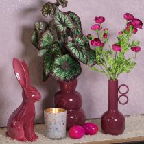 Artikel Vase modernes kunstvolles Design langem Hals und runden Griffen für stilvolle Innenräume 24cm