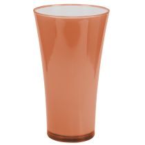 Artikel Kunststoff Bodenvase Ø28,5cm H45cm Siena Orange-Weiss für Innenräume