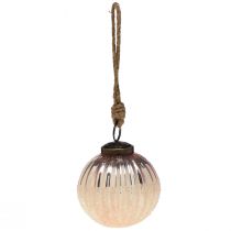 Artikel Weihnachtskugeln Glas Rosa Vintage Ø 7 cm 6 Stück