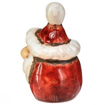 Artikel Keramik Weihnachtsmann Figuren Set, Rot, 7 cm, 6 Stück – Weihnachtsdekoration für Zuhause