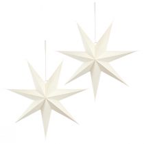 Artikel Papierstern Weiss 60cm 2er Set für Weihnachtsdekoration