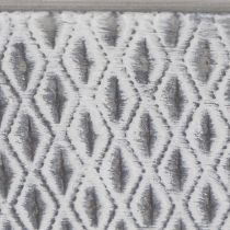 Artikel Zinkschale eckig mit Rautenmuster, 26cm x 15,5cm, grau, Metall