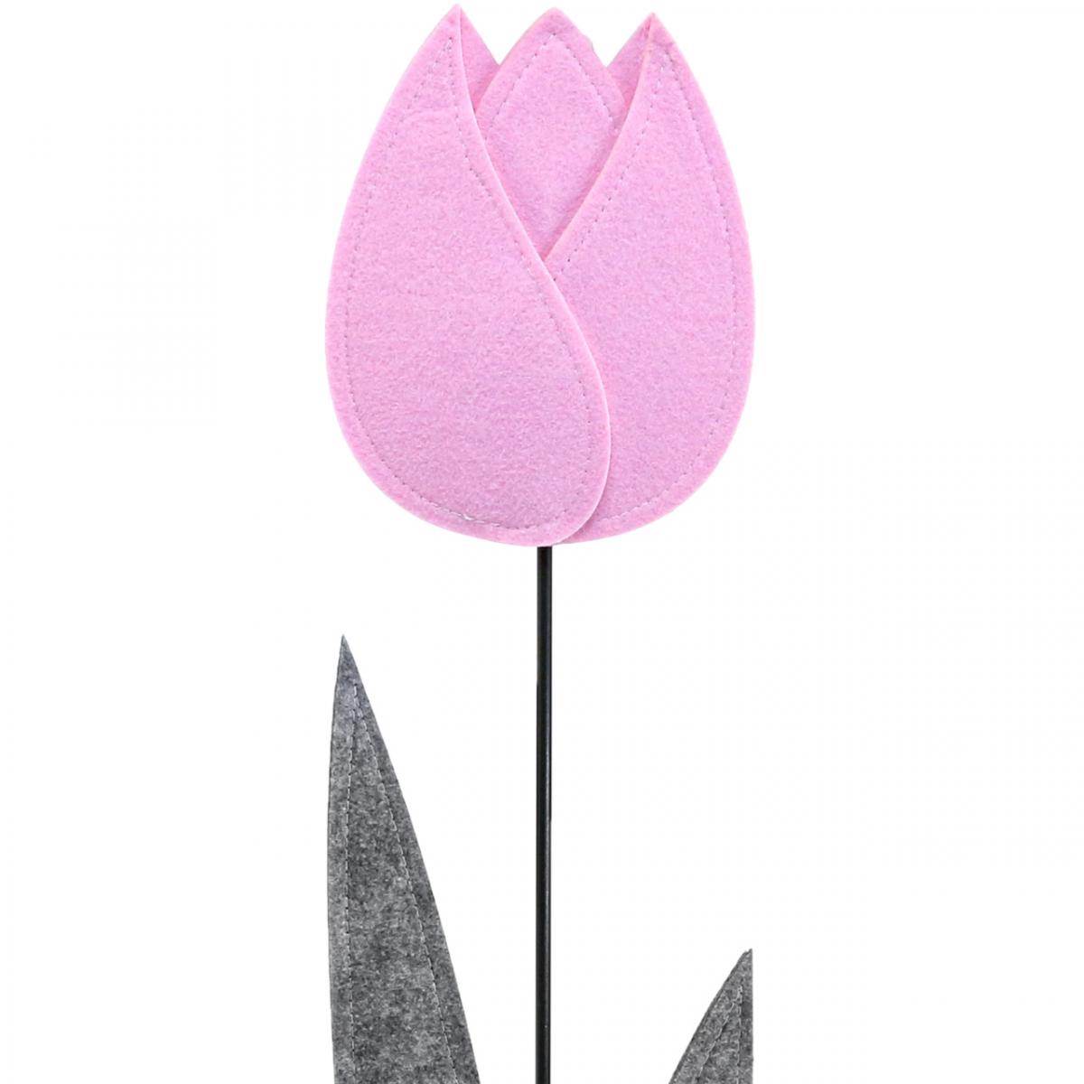Rosa Filz-Dekoration 'Iyiki Dogdun' - 4 X 27 Cm, Für Wand, Torte & Party-Deko