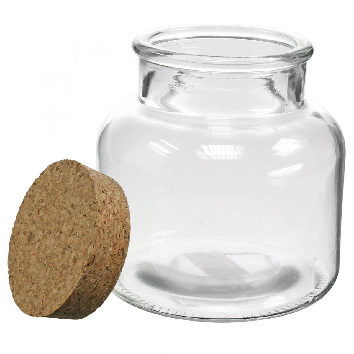 Glas Mit Korkdeckel Gro